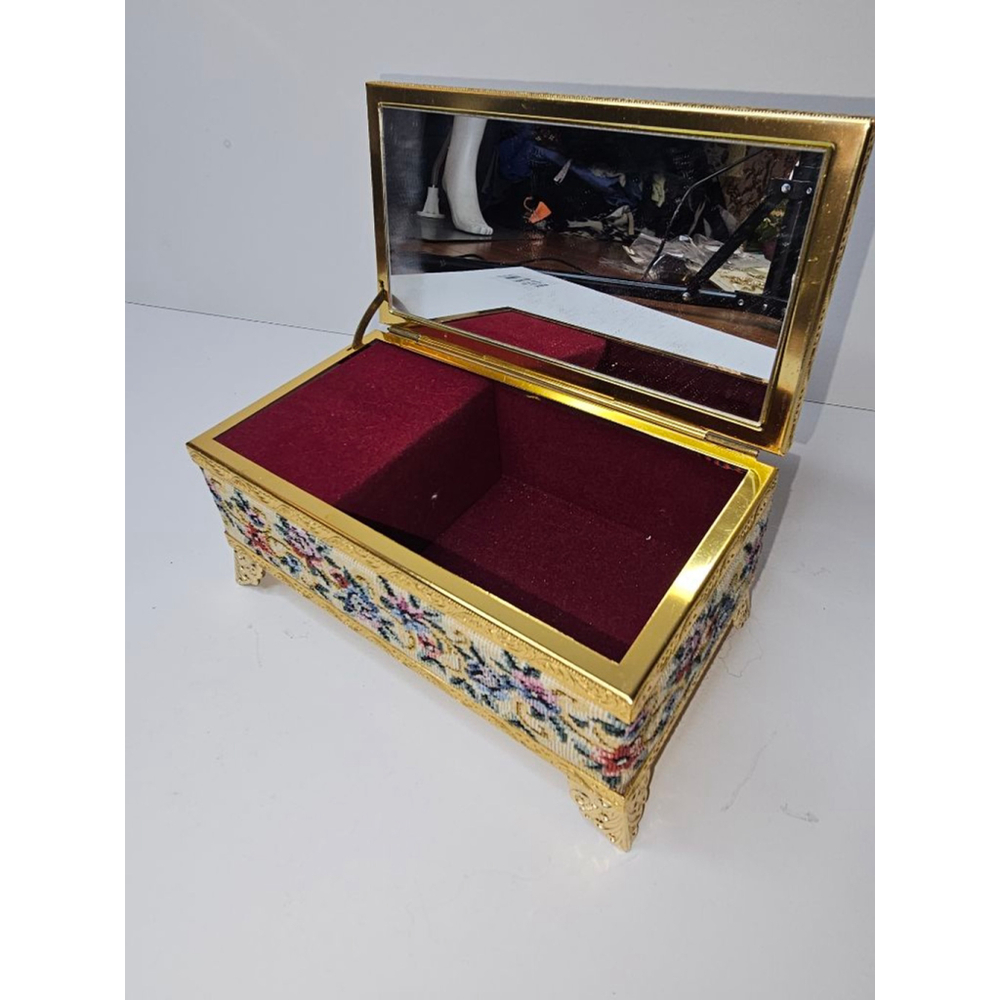 Floral Tapestry Jewelry Box - Picture 12 of 12